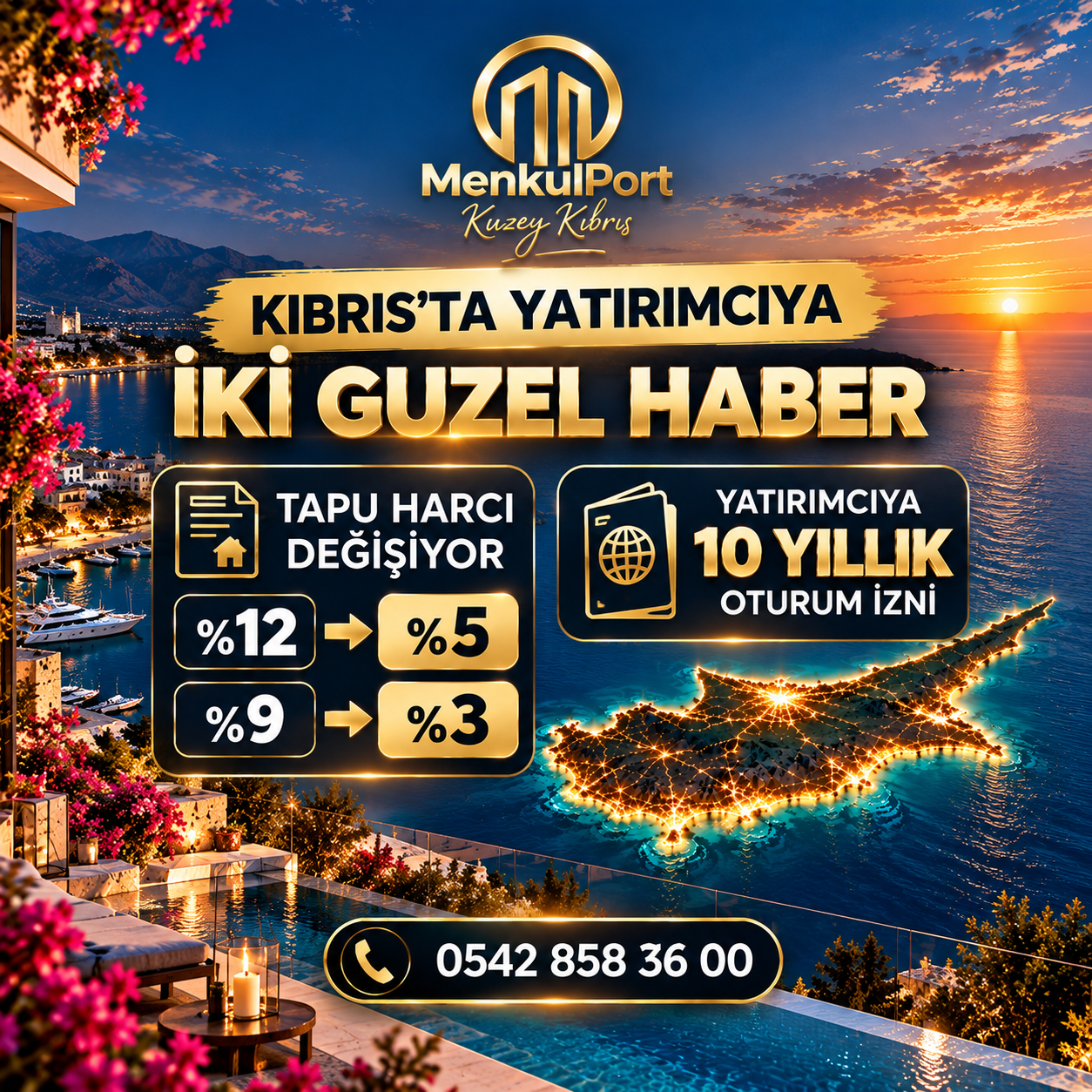 Kıbrıs'ta Yatırımcıya İki Müjde